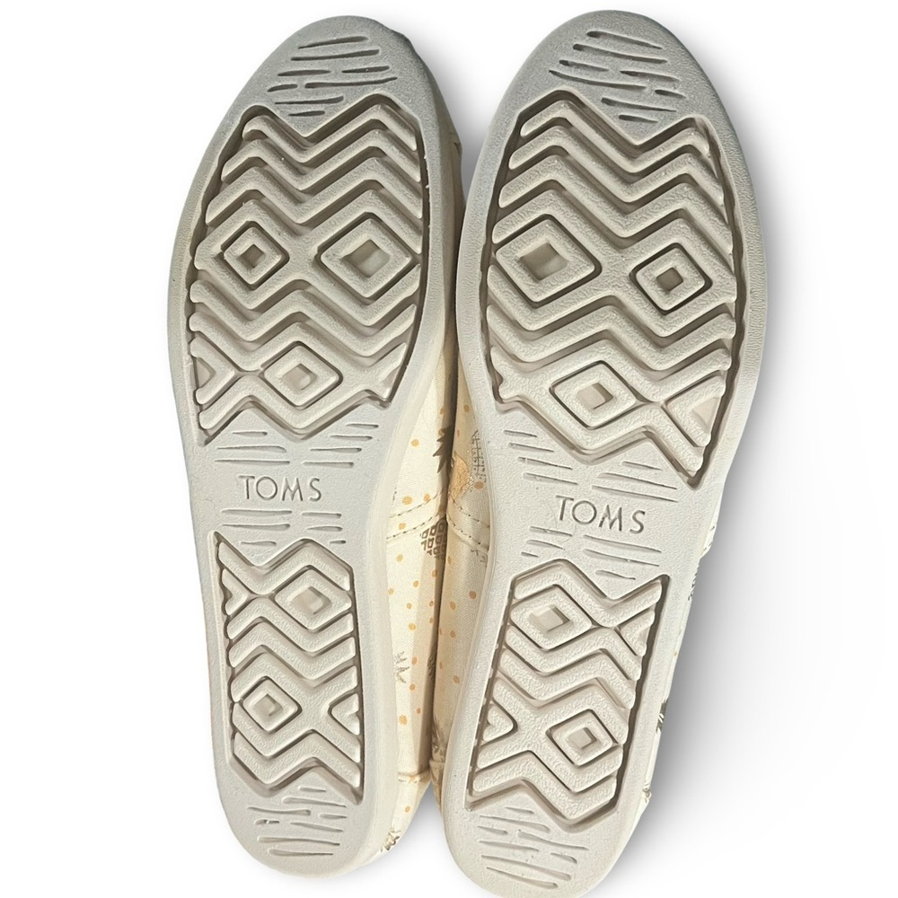 TOMS Women's Alpargata Slip-On Metallic Pineapple Print Flats - Picture 6 of 7